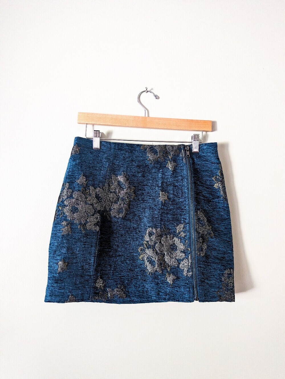 Free People Vintage Teal Tapestry Skirt